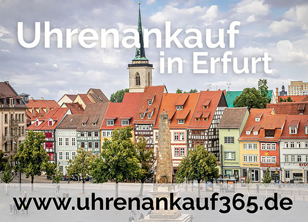 Die Altstadt von Erfurt - auch hier bieten wir online den Ankauf von Luxusuhren an.