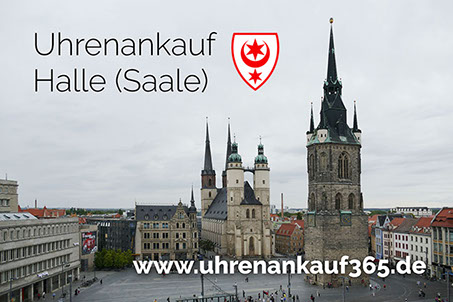 Uhrenankauf Halle-Saale - das Foto zeigt die schöne Innenstadt (Marktplatz)