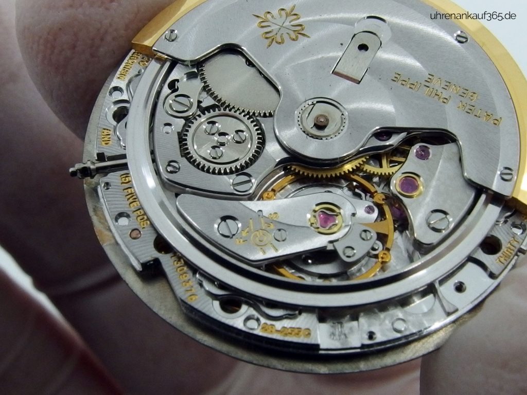 Uhrwerk-Details einer Patek Philippe Nautilus